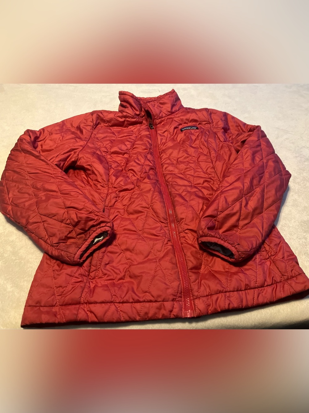 Patagonia Pink Quilted Zip-Front Jacket